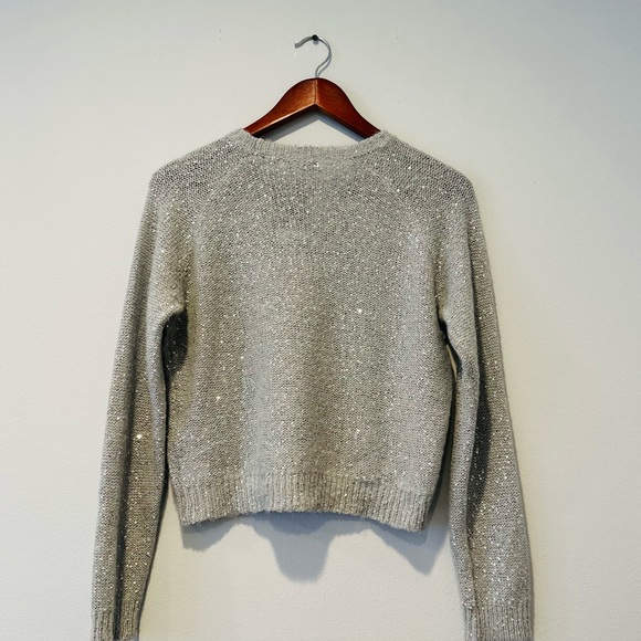 ATM ANTHONY THOMAS MELILLO Sequin Wool bland long sleeve sweater - Picture 6 of 9